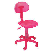 Unbranded Sherbet Plastic Home Office Chair, Pink