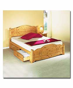 Sherington Double Bedstead with Pillow Top Matt/4 Drawers
