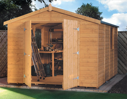 A robust larger than average multi functional timber building  ideal for the DIY fanatic or hobby en