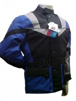 * Mens Cordura motorcycle jacket from Shoo  * Water proof  * Buttoned and Velcro hand pockets  *
