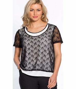 Unbranded Short-Sleeved 2-in-1 Blouse