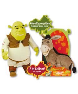 action figures from Shrek 2