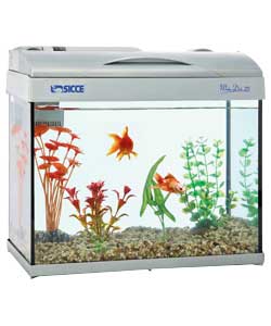 Unbranded SICCE Moby Dick 25 Litre Coldwater Aquarium - Silver