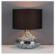 Unbranded Signa Mosaic Black Silver table lamp Large