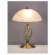 Unbranded Signa Twisted Brushed antique brass Table Lamp