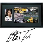 Signed Nelson Piquet Framed Photographic Set