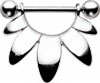 Silver Caribbean Connection Nipple Barbell Add On