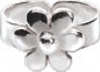 Silver Flower Toe Ring