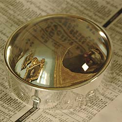 Silver Paperweight Magnifier