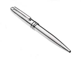 Unbranded Silverplated Ballpoint Pen