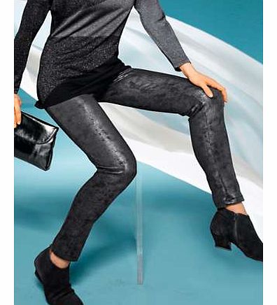 These leggings are perfect for day or evening - just add ballet flats or heels. A metallic sheen gives any outfit a glam update. From stretch material for an easy fit, with elasticated waist for comfort. Singh Madan Leggings Features: Washable 93% Po