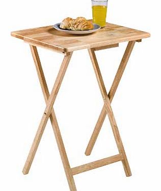Unbranded Single Folding Tray Table - Natural