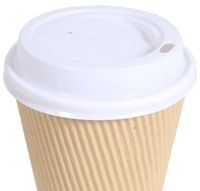 Unbranded Sipper Lids 50 White Plastic (for 12oz cups)