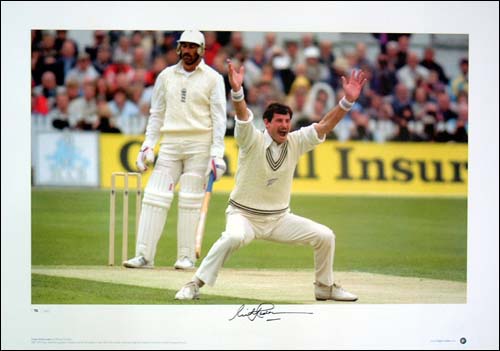 Unbranded Sir Richard Hadlee signed limited edition print