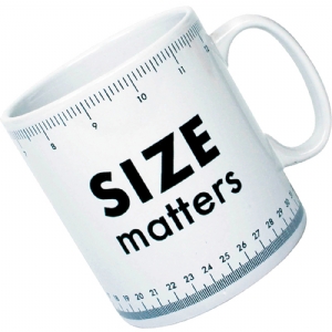 Unbranded Size Matters Large Mug