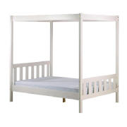 Skye 4ft 6inch 4 Poster Bedstead- White Wash