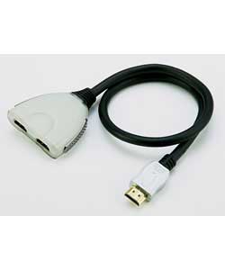 Intergrated high spec 0.5m Cable.Gold plated connectors.Suitable for both 1080p p resolution.