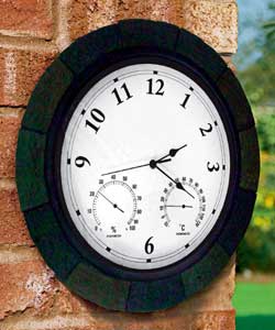 Unbranded Slate Effect Garden Clock
