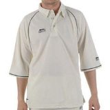 Slazenger Three Quarter Cricket Shirt Junior Cream Med Boys