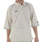 Slazenger Three Quarter Sleeve Cricket Shirt Cream Medium