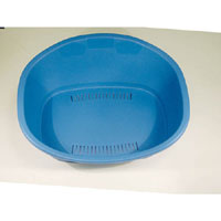 Extra Small Pet Bed suitable for cats or Small dogs. Made from durable Blue Plastic with ventilation