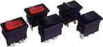 A range of slim aesthetically styled rocker switches. The switches require a 19x13mm panel cut-out. 