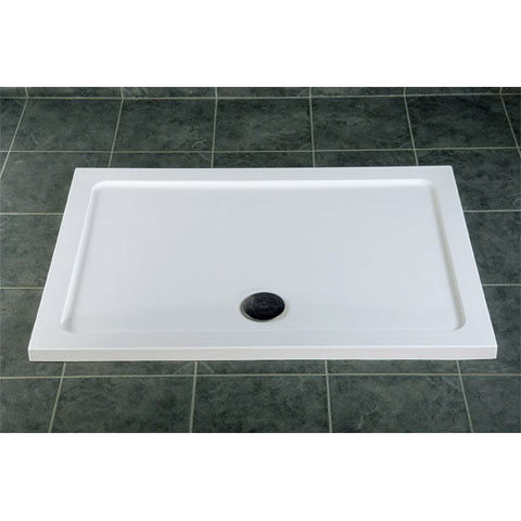 Unbranded SLIMCAST Slimline Shower Tray Stone Resin