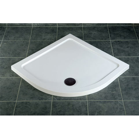 Unbranded Slimline Stone Resin Shower Tray Quadrant 80cm