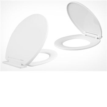 Unbranded Slow Closing Toilet Seat in White - Return