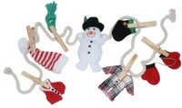 Unbranded Snowman Fabric Clothes Line