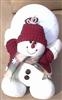 Unbranded Snowman with ball: 25 x 14 cm - Blue Ball