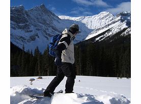 Embark on a snowshoeing adventure into the beautiful wilderness of the Great Divide; travel to Kootenay National Park and admire the dramatic colours of Marble Canyon.