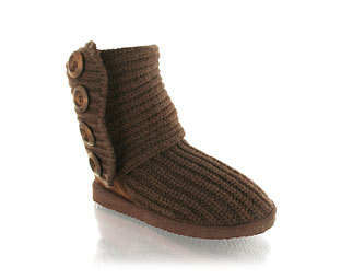 Unbranded Snug Knitted Mid High Boot