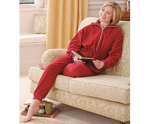 Unbranded Snuggle Suit (Microfleece) - Large 46-48 Burgundy