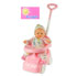 SNUGGLES BABY DOLL WITH MUSICAL RIDE ON CAR (PINK)