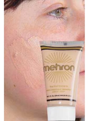 This beige water-based make-up is applied with a damp sponge straight from the tube; 28ml. Dries to 