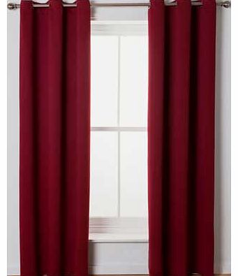 Unbranded Soft Drape Eyelet Curtains - 117x183cm - Red