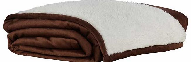 Soft Fur Throw - 200x150cm - Chocolate