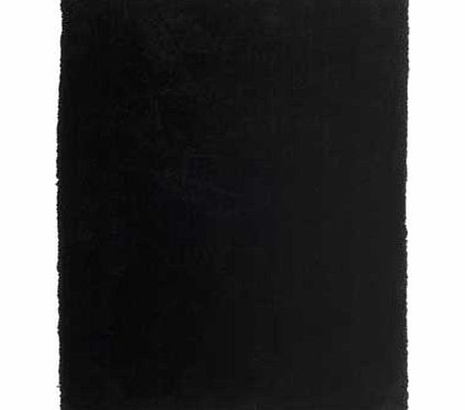 Unbranded Soft Touch Shaggy Rug - Black