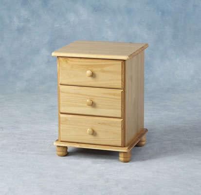 Sol 3 drawer bedside chest - A pair