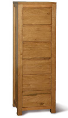 Unbranded SOLID OAK CHEST 6 DRAWER HIGH SWISS