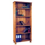 Solid Pine Home Office-Tall Pine Bookcase