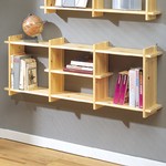 Solid Pine Wall Mounted Unit - H42 x W109 x D20cm