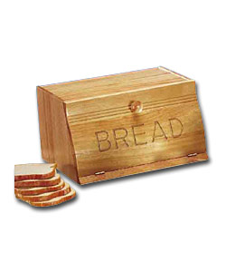 Solid Wood Wave Drop Fronted Bread Bin.