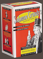 Unbranded SOLOMON GRUNDY MEDIUM DRY RED 6 BOTTLE