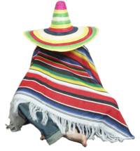Soak up the sun in this brightly coloured sombrero. Great for Spanish holidays or Mexican fancy