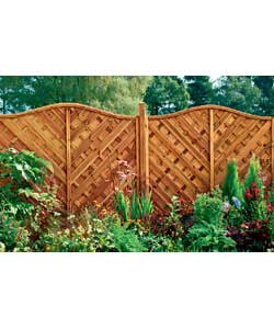 7 wooden panels.8 posts and clips.Weight 92kg.Each panel size (H)180, (W)180cm / (H)1.8, (W)1.8m / (
