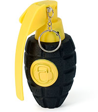 Ideal to get a teenager out of bed! Just pull the pin and throw your grenade into a room with it