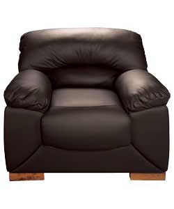 Sophia Leather Chair - Chocolate