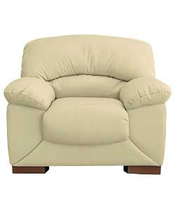 Sophia Leather Chair - Ivory